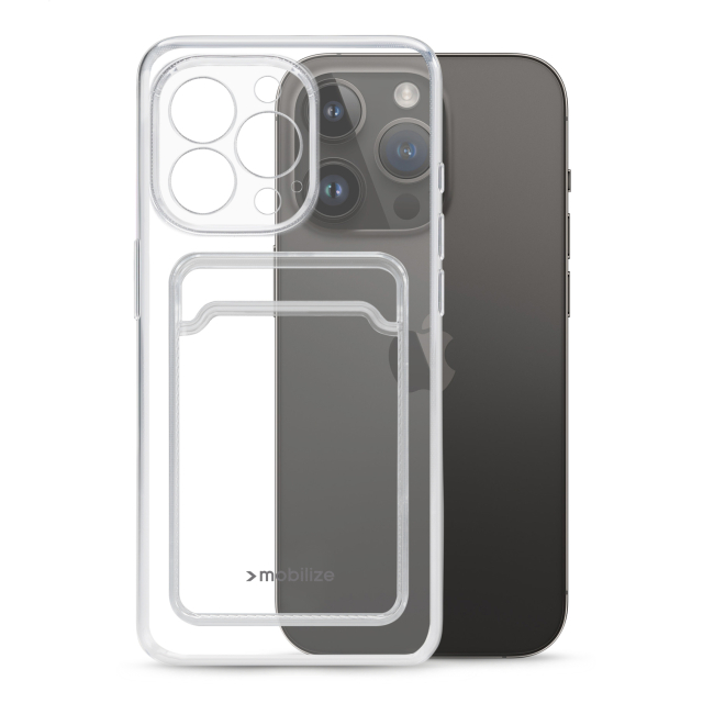 Mobilize Gelly Card Case Apple iPhone 14 Pro Clear Mobilize Gelly Card Case Apple iPhone 14 Pro Clear - Image 1