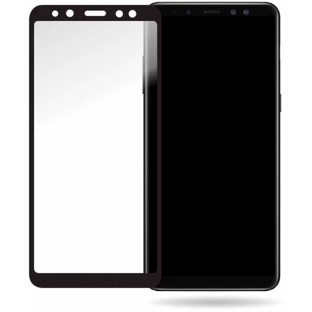 Mobilize Glass Screen Protector - Black Frame - Samsung Galaxy A8 Mobilize Glass Screen Protector - Black Frame - Samsung Galaxy A8 - Image 1