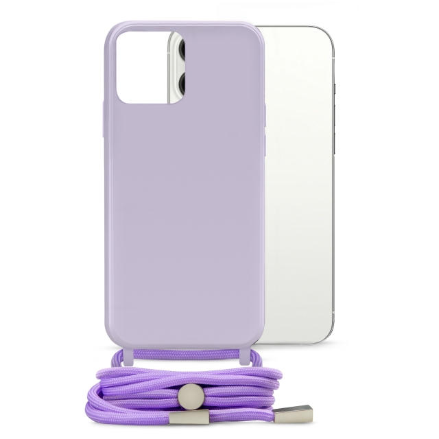 Mobilize Lanyard Gelly Case for Apple iPhone 13 Pro Max Pastel Purple Mobilize Lanyard Gelly Case for Apple iPhone 13 Pro Max Pastel Purple - Image 1