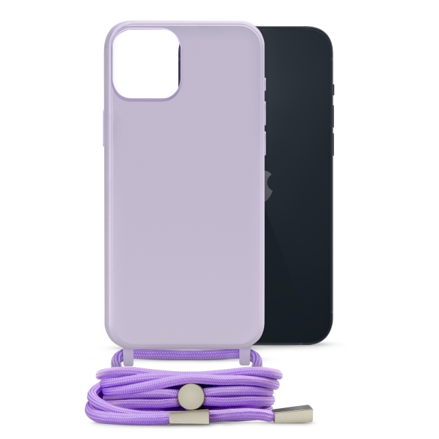 Mobilize Lanyard Gelly Case for Apple iPhone 14 Plus Pastel Purple Mobilize Lanyard Gelly Case for Apple iPhone 14 Plus Pastel Purple - Image 1