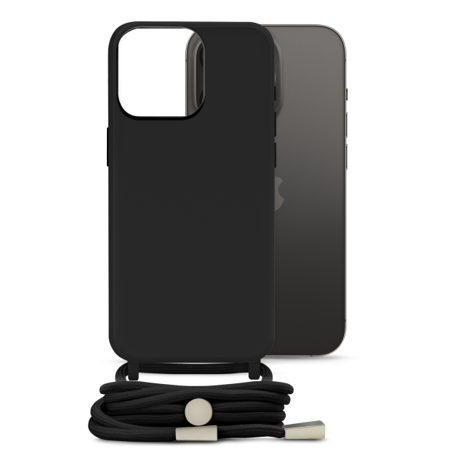 Mobilize Lanyard Gelly Case for Apple iPhone 14 Pro Black Mobilize Lanyard Gelly Case for Apple iPhone 14 Pro Black - Image 1