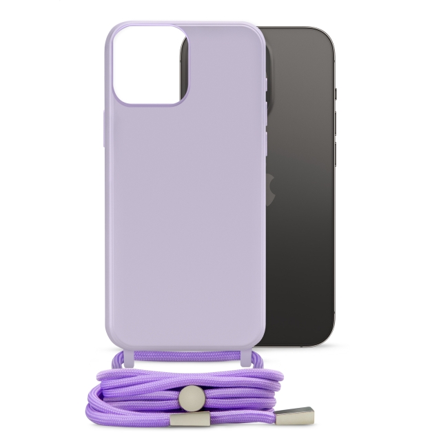 Mobilize Lanyard Gelly Case for Apple iPhone 14 Pro Pastel Purple Mobilize Lanyard Gelly Case for Apple iPhone 14 Pro Pastel Purple - Image 1