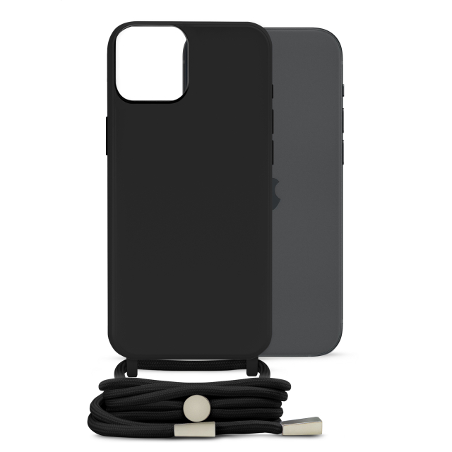 Mobilize Lanyard Gelly Case for Apple iPhone 15 Plus Black Mobilize Lanyard Gelly Case for Apple iPhone 15 Plus Black - Image 1
