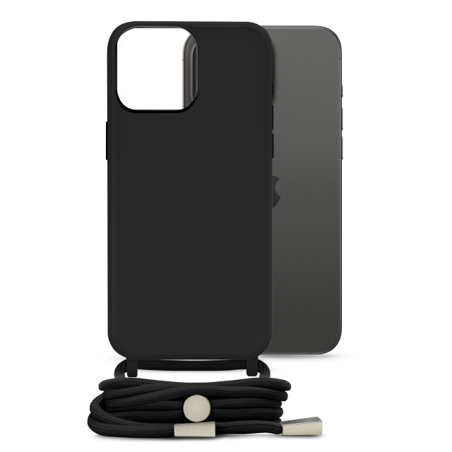 Mobilize Lanyard Gelly Case for Apple iPhone 15 Pro Max Black Mobilize Lanyard Gelly Case for Apple iPhone 15 Pro Max Black - Image 1