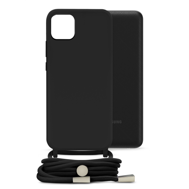 Mobilize Lanyard Gelly Case for Samsung Galaxy A03 Black Mobilize Lanyard Gelly Case for Samsung Galaxy A03 Black - Image 1
