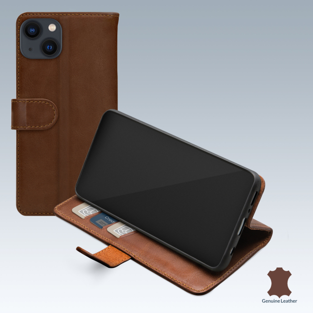 Mobilize Leather Wallet Apple iPhone 13 Mini Brown Mobilize Leather Wallet Apple iPhone 13 Mini Brown - Image 1