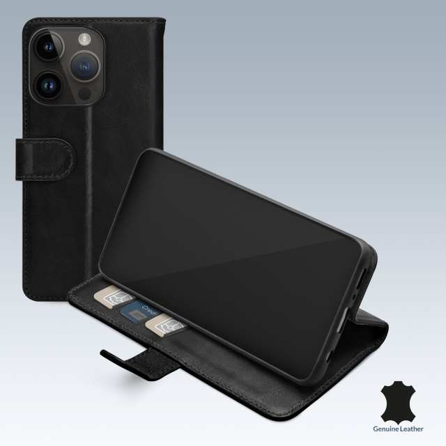 Mobilize Leather Wallet Apple iPhone 14 Pro Black Mobilize Leather Wallet Apple iPhone 14 Pro Black - Image 1