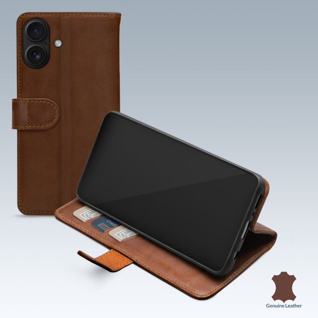 Mobilize Leather Wallet Apple iPhone 17 Brown Mobilize Leather Wallet Apple iPhone 17 Brown - Image 1