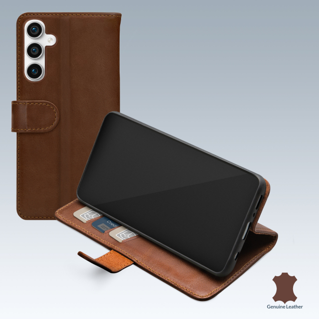 Mobilize Leather Wallet Samsung Galaxy S23 FE 5G Brown Mobilize Leather Wallet Samsung Galaxy S23 FE 5G Brown - Image 1