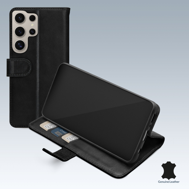 Mobilize Leather Wallet Samsung Galaxy S24 Ultra 5G Black Mobilize Leather Wallet Samsung Galaxy S24 Ultra 5G Black - Image 1