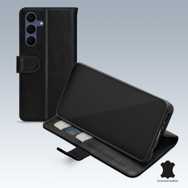Mobilize Leather Wallet Samsung Galaxy S25 FE 5G Black Mobilize Leather Wallet Samsung Galaxy S25 FE 5G Black - Image 1