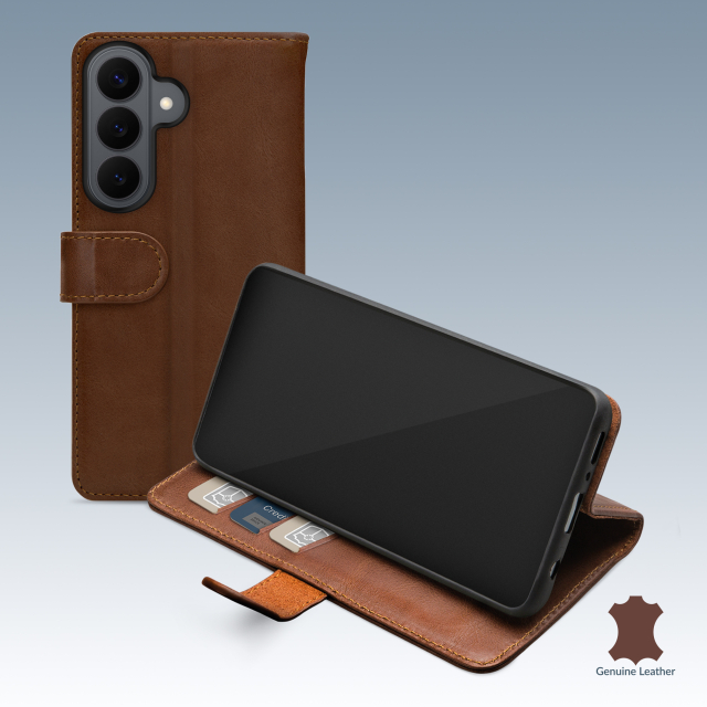 Mobilize Leather Wallet Samsung Galaxy S26 5G Brown Mobilize Leather Wallet Samsung Galaxy S26 5G Brown - Image 1