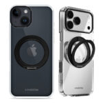 Mobilize MagSafe Compatible 360 Rotating Ring Stand Case Apple iPhone 13/14 Clear/Black