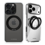 Mobilize MagSafe Compatible 360 Rotating Ring Stand Case Apple iPhone 15 Pro Clear/Black