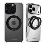 Mobilize MagSafe Compatible 360 Rotating Ring Stand Case Apple iPhone 16 Pro Clear/Black