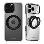 Mobilize MagSafe Compatible 360 Rotating Ring Stand Case Apple iPhone 16 Pro Max Clear/Black