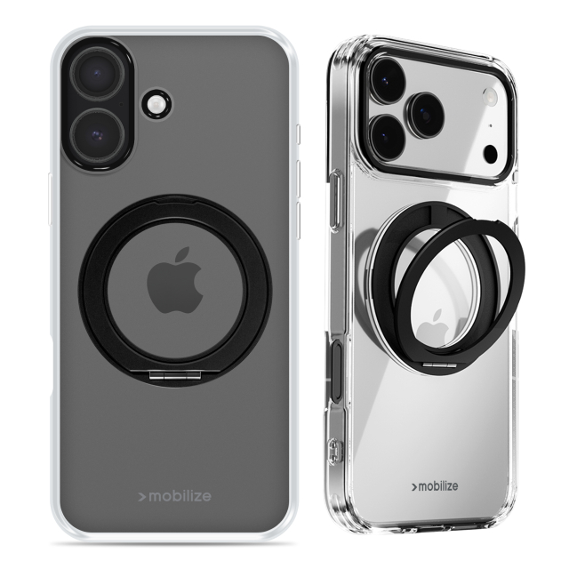 Mobilize MagSafe Compatible 360 Rotating Ring Stand Case Apple iPhone 17 Clear/Black Mobilize MagSafe Compatible 360 Rotating Ring Stand Case Apple iPhone 17 Clear/Black - Image 1