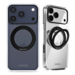 Mobilize MagSafe Compatible 360 Rotating Ring Stand Case Apple iPhone 17 Pro Clear/Black