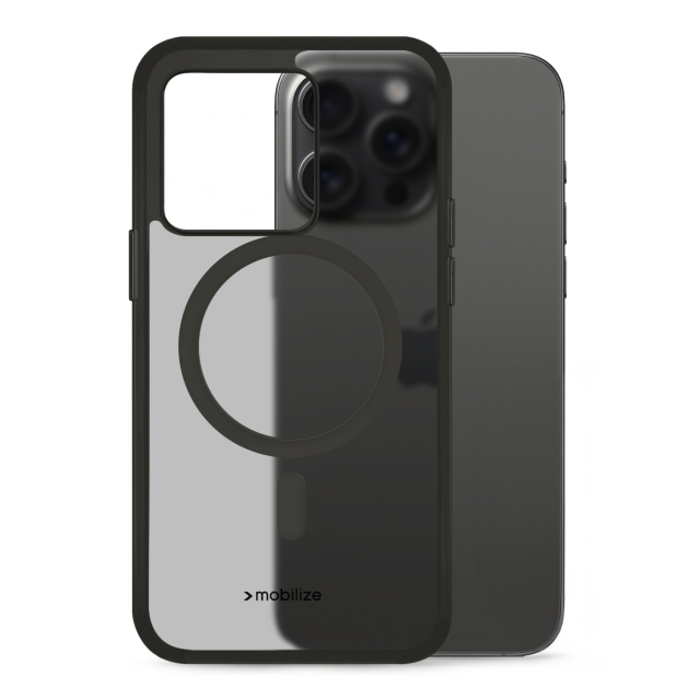 Mobilize MagSafe Compatible Hybrid Pro Case Apple iPhone 15 Pro Max Black Mobilize MagSafe Compatible Hybrid Pro Case Apple iPhone 15 Pro Max Black - Image 1
