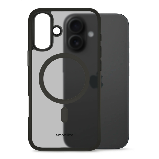 Mobilize MagSafe Compatible Hybrid Pro Case Apple iPhone 16 Black Mobilize MagSafe Compatible Hybrid Pro Case Apple iPhone 16 Black - Image 1