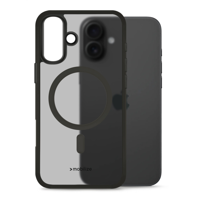 Mobilize MagSafe Compatible Hybrid Pro Case Apple iPhone 16 Plus Black Mobilize MagSafe Compatible Hybrid Pro Case Apple iPhone 16 Plus Black - Image 1