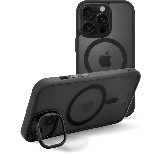 Mobilize MagSafe Compatible Hybrid Pro Case with Camera Stand Apple iPhone 16 Pro Black Mobilize MagSafe Compatible Hybrid Pro Case with Camera Stand Apple iPhone 16 Pro Black - Image 1
