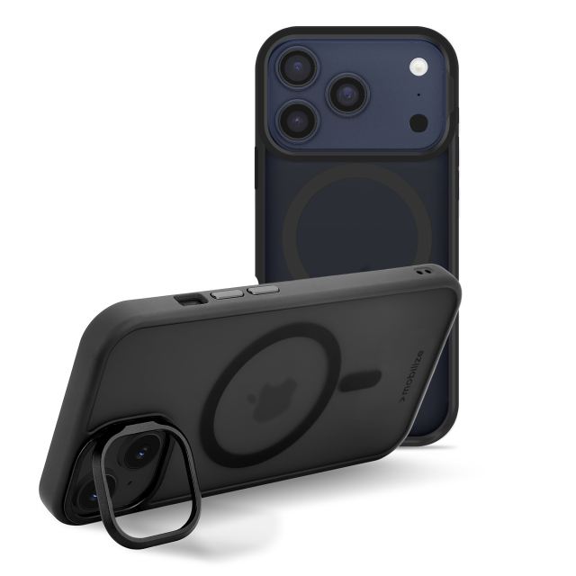Mobilize MagSafe Compatible Hybrid Pro Case with Camera Stand Apple iPhone 17 Pro Max Black Mobilize MagSafe Compatible Hybrid Pro Case with Camera Stand Apple iPhone 17 Pro Max Black - Image 1