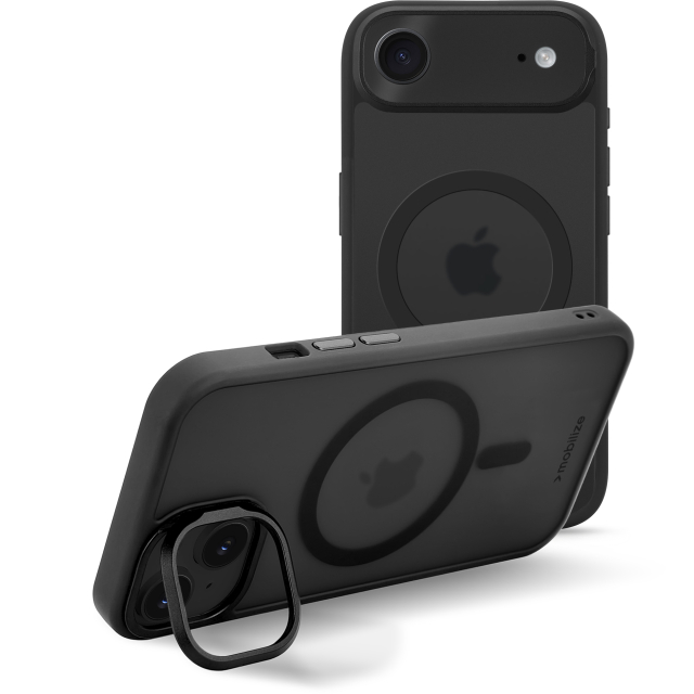 Mobilize MagSafe Compatible Hybrid Pro Case with Camera Stand Apple iPhone Air Black Mobilize MagSafe Compatible Hybrid Pro Case with Camera Stand Apple iPhone Air Black - Image 1