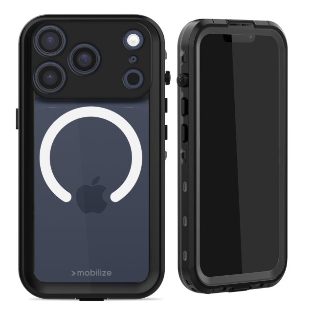 Mobilize MagSafe Compatible Waterproof Case Apple iPhone 17 Pro Clear/Black Mobilize MagSafe Compatible Waterproof Case Apple iPhone 17 Pro Clear/Black - Image 1