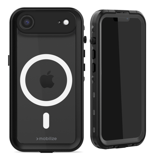 Mobilize MagSafe Compatible Waterproof Case Apple iPhone Air Clear/Black Mobilize MagSafe Compatible Waterproof Case Apple iPhone Air Clear/Black - Image 1
