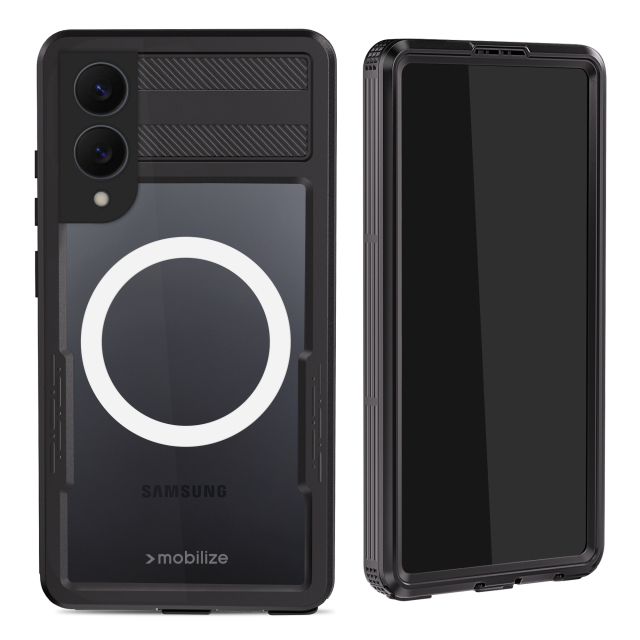 Mobilize MagSafe Compatible Waterproof Case Samsung Galaxy S25 Edge 5G Clear/Black Mobilize MagSafe Compatible Waterproof Case Samsung Galaxy S25 Edge 5G Clear/Black - Image 1