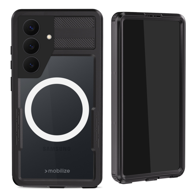 Mobilize MagSafe Compatible Waterproof Case Samsung Galaxy S26 5G Clear/Black Mobilize MagSafe Compatible Waterproof Case Samsung Galaxy S26 5G Clear/Black - Image 1