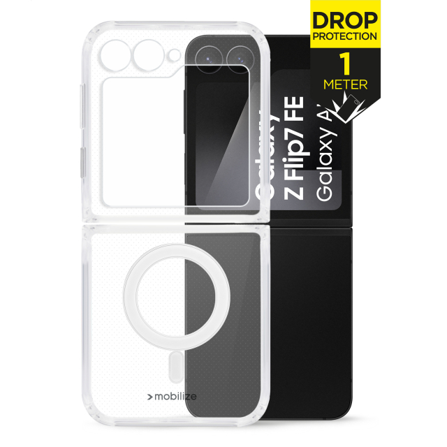 Mobilize Magsafe Compatible Naked Protection Case for Samsung Galaxy Z Flip7 FE Clear Mobilize Magsafe Compatible Naked Protection Case for Samsung Galaxy Z Flip7 FE Clear - Image 1