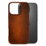 Mobilize Magsafe Compatible Premium Leather Case Apple iPhone 16 Pro Burned Cognac