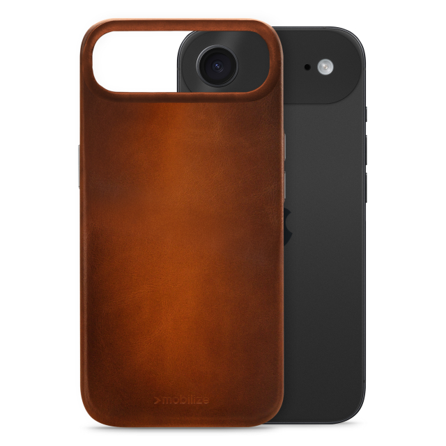 Mobilize Magsafe Compatible Premium Leather Case Apple iPhone Air Burned Cognac Mobilize Magsafe Compatible Premium Leather Case Apple iPhone Air Burned Cognac - Image 1