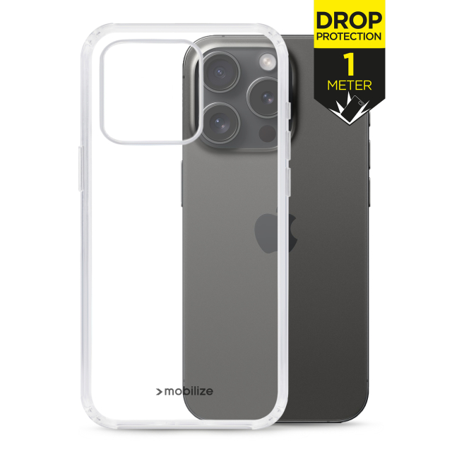 Mobilize Naked Protection Case Apple iPhone 15 Pro Clear Mobilize Naked Protection Case Apple iPhone 15 Pro Clear - Image 1