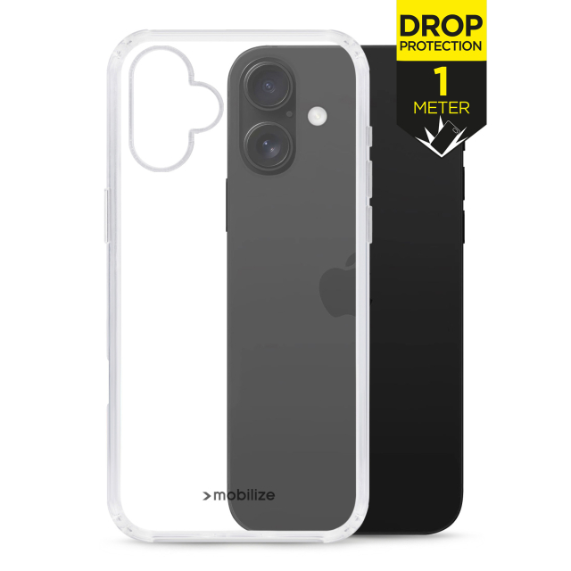 Mobilize Naked Protection Case Apple iPhone 16 Clear Mobilize Naked Protection Case Apple iPhone 16 Clear - Image 1