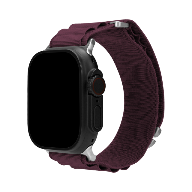 Mobilize Nylon Watch Band - Alpine - Titanium Connector - for Apple 38/40/41mm - Bordeaux Mobilize Nylon Watch Band - Alpine - Titanium Connector - for Apple 38/40/41mm - Bordeaux - Image 1