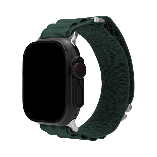 Mobilize Nylon Watch Band - Alpine - Titanium Connector - for Apple 38/40/41mm - Dark Green Mobilize Nylon Watch Band - Alpine - Titanium Connector - for Apple 38/40/41mm - Dark Green - Image 1