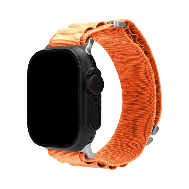 Mobilize Nylon Watch Band - Alpine - Titanium Connector - for Apple 38/40/41mm - Orange Mobilize Nylon Watch Band - Alpine - Titanium Connector - for Apple 38/40/41mm - Orange - Image 1