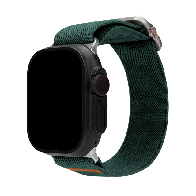 Mobilize Nylon Watch Band - Elastic - for Apple 42/44/45/49mm - Green Mobilize Nylon Watch Band - Elastic - for Apple 42/44/45/49mm - Green - Image 1