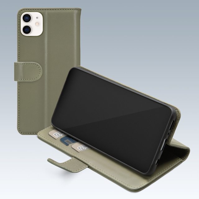 Mobilize Premium Gelly Wallet Book Case Apple iPhone 12/12 Pro Green Mobilize Premium Gelly Wallet Book Case Apple iPhone 12/12 Pro Green - Image 1