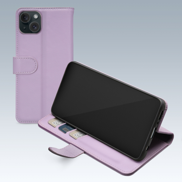 Mobilize Premium Gelly Wallet Book Case Apple iPhone 15 Plus Purple Mobilize Premium Gelly Wallet Book Case Apple iPhone 15 Plus Purple - Image 1