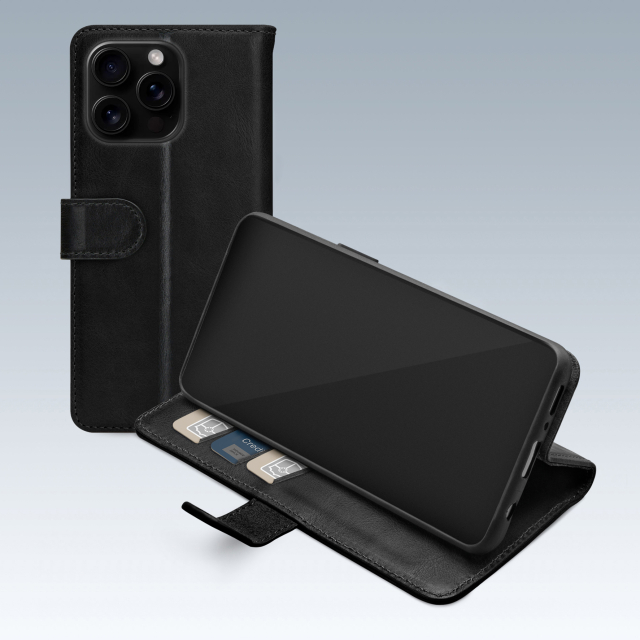 Mobilize Premium Gelly Wallet Book Case Apple iPhone 16 Pro Black Mobilize Premium Gelly Wallet Book Case Apple iPhone 16 Pro Black - Image 1