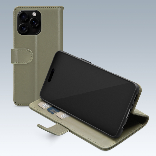 Mobilize Premium Gelly Wallet Book Case Apple iPhone 16 Pro Green Mobilize Premium Gelly Wallet Book Case Apple iPhone 16 Pro Green - Image 1