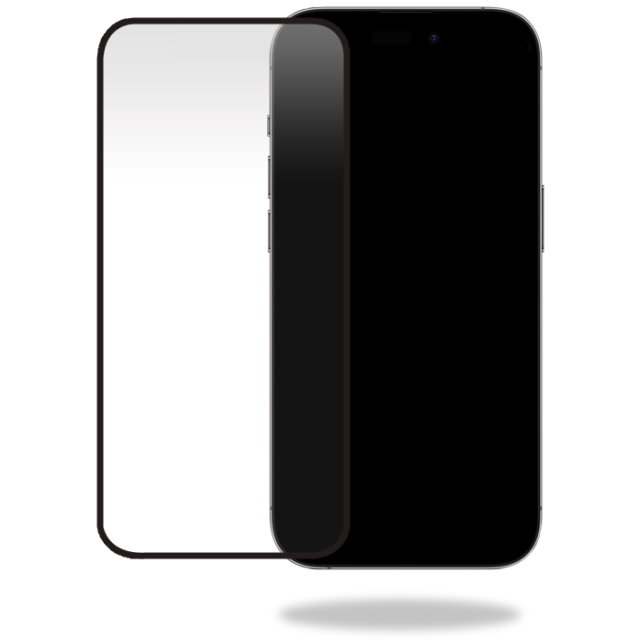 Mobilize Privacy Glass Screen Protector - Black Frame - for Apple iPhone 14 Pro Mobilize Privacy Glass Screen Protector - Black Frame - for Apple iPhone 14 Pro - Image 1