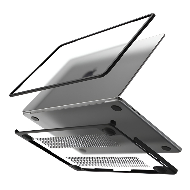 Mobilize Protection Cover for Apple MacBook Air 15inch (2023 - 2026) Transparent Black Mobilize Protection Cover for Apple MacBook Air 15inch (2023 - 2026) Transparent Black - Image 1