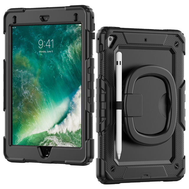 Mobilize Rotating Defender Case Stand Function for Apple iPad 9.7 (17/18)/Air/Air 2/Pro 9.7 Black Mobilize Rotating Defender Case Stand Function for Apple iPad 9.7 (17/18)/Air/Air 2/Pro 9.7 Black - Image 1