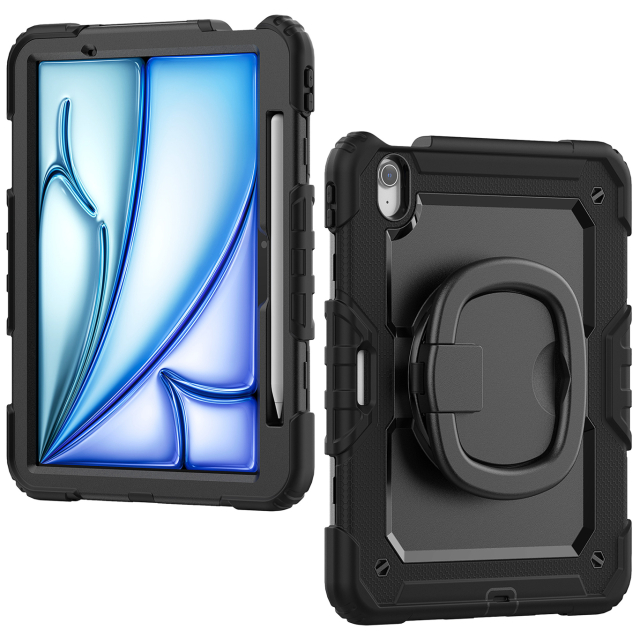 Mobilize Rotating Defender Case Stand Function for Apple iPad Air 11 (2024/2025/2026) Black Mobilize Rotating Defender Case Stand Function for Apple iPad Air 11 (2024/2025/2026) Black - Image 1