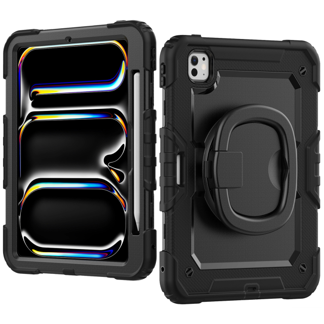 Mobilize Rotating Defender Case Stand Function for Apple iPad Pro 11 (2024/2025) Black Mobilize Rotating Defender Case Stand Function for Apple iPad Pro 11 (2024/2025) Black - Image 1
